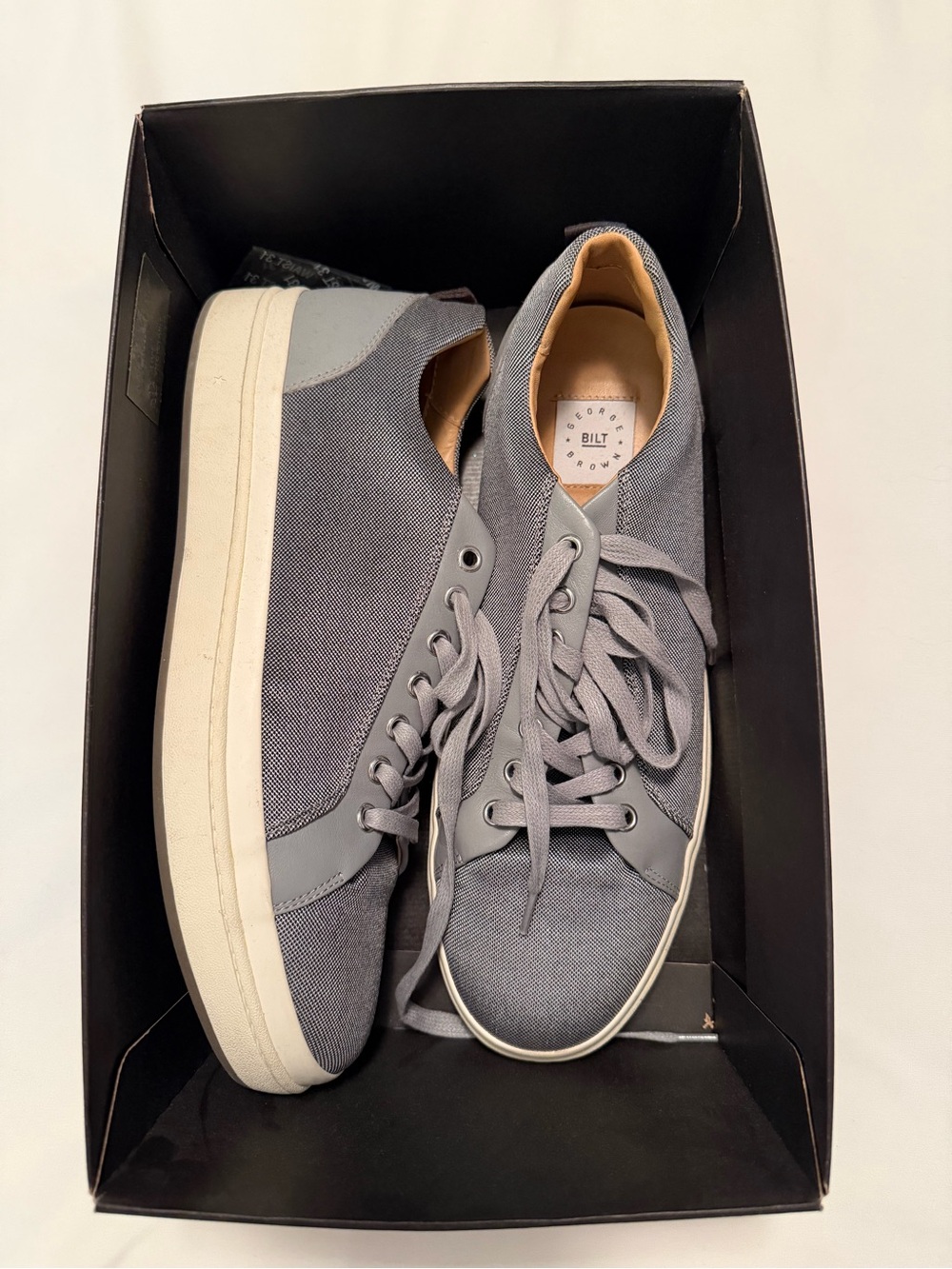 Men’s Gray Low-Profile Canvas Dress Shoe Sneakers